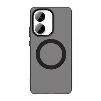 Для Poco X7 Pro X 7 POCOX7Pro чехол для Magsafe Magnetic Wireless Charger Back Case для Redmi Turbo 4 K80 Pro Candy Color Soft Silicone Shell For Poco X7 Pro чёрный