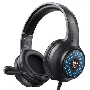 Для Ps4 Ps5 Xbox Компьютер ПК Геймер Гарнитура Проводные наушники 3,5 мм Led Hi-Fi Стерео Bass Gamer Наушники с микрофоном с шумоподавлением Blue light