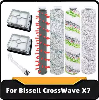 Для пылесосов Bissell Crosswave X7 3011 3055 3276A 3277 запасные части аксессуары главный ролик щетка фильтр Hepa