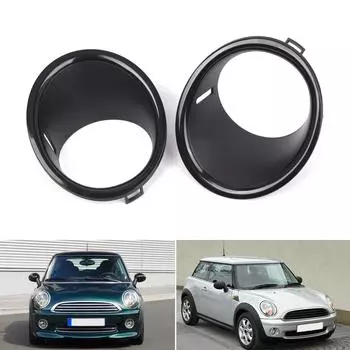 Для R55 R56 R57 51112753661 51112753662 Кольца для отделки противотуманных фар Защита фар Водонепроницаемая крышка