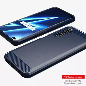 Для Realme 6 Pro 6pro realme6 pro Мягкий силиконовый чехол Роскошная задняя крышка для realme 6pro Противоударные матовые защитные чехлы для телефонов For Realme6 Pro чёрный