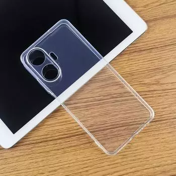 Для Realme C55 V30 тонкий кристально чистый прозрачный мягкий TPU задний чехол защитная кожа защитная крышка камеры For Realme C55 чистый