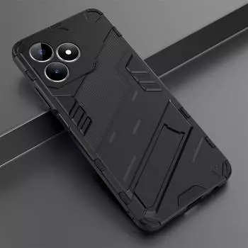 Для Realme Note 50 Note50 чехол противоударный жесткий бронированный чехол-подставка для телефона задняя крышка For Realme Note 50 красный