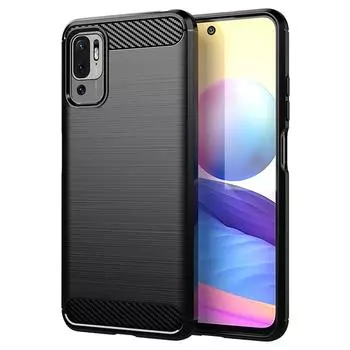 Для Redmi Note 10 5G note10t 5g redmi силиконовый чехол карбоновая задняя крышка для Mi Poco M3 Pro 5G противоударный чехол Redmi Note 10 5G чёрный