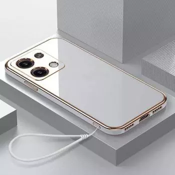 Для Redmi Note 13 4G Чехол Redmi Note 13 Pro 4G Чехол Роскошный Redmi Note13 Pro + plus Чехол для телефона Мягкий силиконовый чехол-накладка Fundas Redmi Note 13 5G&Case & Strap