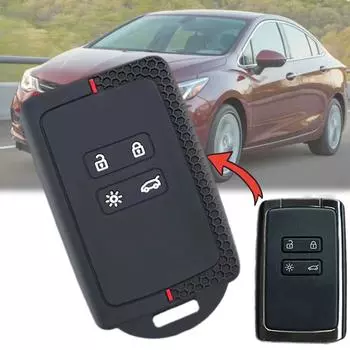 Для Renault Captur Koleos Kadjar Zoe Arkana Dongfeng Correga Набор ключей Correga Card Силиконовый автомобильный сотовый чехол для ключей красный