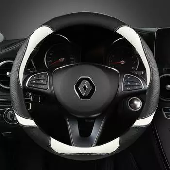 Для Renault Scenic 1 2 3 4 Grand Scenic Megane автомобильный чехол на руль из микрофибры кожа авто RED O SHAPE