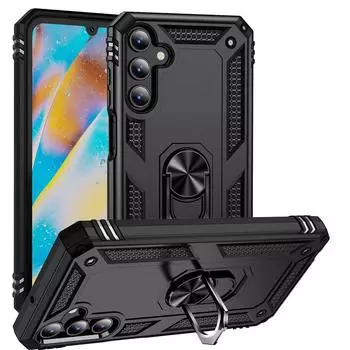 Для Samsung Galaxy A15 A25 Чехол Броня Противоударный Магнитный Держатель Для Кольца На Палец Чехол Для GalaxyA15 SamsungA25 Чехол For Galaxy A25 тёмно-синий