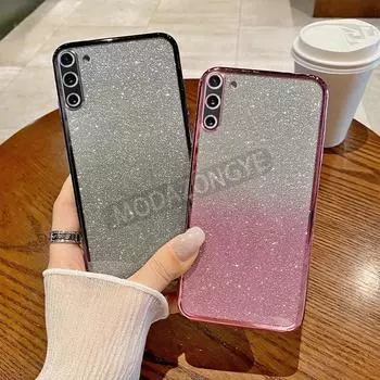 Для Samsung Galaxy Note 10 Чехол Гальваническое Мягкое Блестящее TPU Задняя Крышка Samsung GalaxyNote10 Чехол Для Телефона Для Девочек Женщин Samsung GalaxyNote10 чёрный
