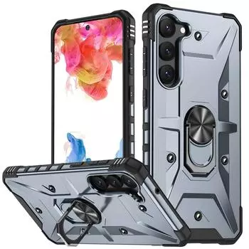 Для Samsung Galaxy S23 Ultra S22 Plus 5g S21 Fe аксессуары для мобильных телефонов чехол-подставка противоударный чехол для Samsung S23 Ultra for Galaxy S22 plus серый