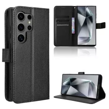 Для Samsung Galaxy S24 Plus S 24+ S24Ultra чехол-книжка из искусственной кожи-бумажника чехол для телефона For Samsung Galaxy S24 белый