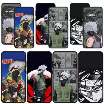 для Samsung Galaxy S24 S23 iPhone 15 14 Xiaomi Redmi Note 13 12 11 Pro Max X 8 9 10 XR OPPO A15 Huawei чехол для телефона Япония аниме Какаши Наруто чехол for Samsung Galaxy S24 болюс