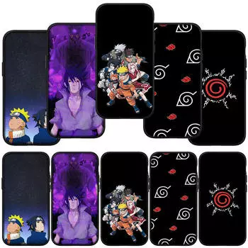 для Samsung Galaxy S24 S23 iPhone 16 15 14 Xiaomi Redmi Note 13 12 11 10Plus 9 Pro Max X XR чехол для телефона комиксы Учиха Саске Наруто OPPO Huawei чехол for Redmi 9 аэро
