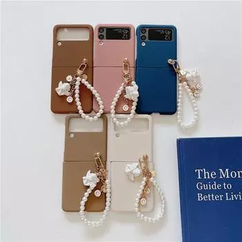 Для Samsung Galaxy Z Flip 3 5g милый 3d браслет с ангелом матовый чехол для ПК Samsung Zflip3 Zflip 3 чехол для телефона Fundas For Z Flip 3
