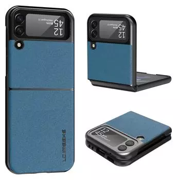 Для Samsung Galaxy Z Flip 4 Тонкий матовый складной чехол с защитой от падений Samsung Galaxy Z Flip 3 Тонкий чехол-сумка для телефона без отпечатков пальцев For Galaxy Z Flip 3 коричневый