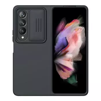Для Samsung Galaxy Z Fold 4 5g чехол Nillkin Camshield шелковистый силиконовый слайд-камера задняя крышка для Samsung Galaxy Z Fold 4 For Samsung Z Fold 4 зелёный