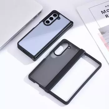 Для Samsung Galaxy Z Fold 5 4 чехол приятный для кожи матовый мягкий силиконовый складной шарнир противоударная защита задняя крышка аксессуары for Galaxy Z Fold 5