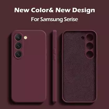 Для Samsung S23 S22 Ultra Plus Чехол квадратный жидкий силиконовый мягкий чехол для Samsung Galaxy S23 S 23 22 S22 Ultra S23 Plus S23Ultra S23 темно-зеленого