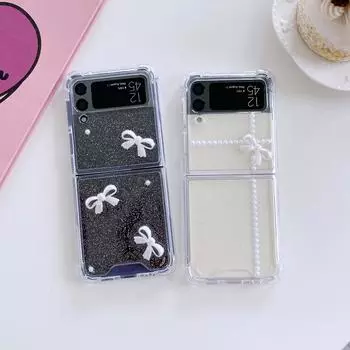 Для Samsung Z Flip 3 Чехол Прозрачный Фэнтезийный Стерео Лук Складной Чехол Для Samsung Z Flip 4 Zflip3 5g Жесткий Противоударный Задняя Крышка Z Flip 2