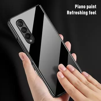 Для Samsung Z Fold 4 чехол с глянцевой краской складной чехол для телефона Galaxy Z Fold4 Zfold 4 Zfold4 противоударный жесткий бампер для ПК задняя крышка For Samsung 01