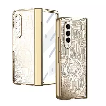 Для Samsung Z Fold 4 Нескользящий складной защитный чехол для всего тела для Samsung Galaxy Z Fold 4 Fold4 Zfold4 Стеклянная пленка для экрана for Samsung Z Fold 4