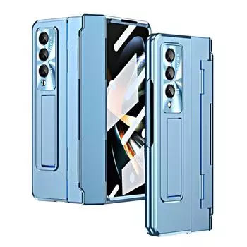 Для Samsung Z Fold 4 полная защита экрана стеклянная пленка чехол для Samsung Galaxy Z Fold 4 5g Zfold4 чехлы-подставки for samsung z fold 4 серебряный