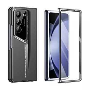 Для Samsung Z Fold 5 Чехол для телефона с полным покрытием для Samsung Galaxy Z Fold 5 Fold5 5G Передняя стеклянная пленка Складная крышка for Samsung Z Fold 5