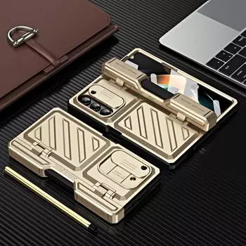 Для Samsung Z Fold 5 противоударный закаленный стеклянный чехол-пленка для Samsung Galaxy Z Fold 5 Fold5 5G S Pen слот телефон аксессуары Capa for Samsung Z Fold 5