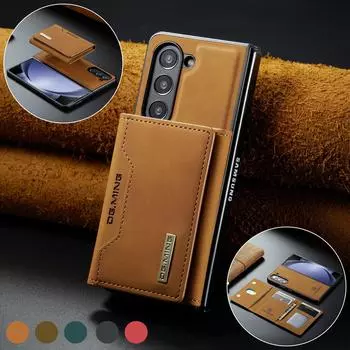 для samsung z fold 5 защита от падения роскошная сумка кошелек чехол для Samsung Galaxy Z Fold 5 Fold5 Карман для карт складные чехлы Capa for samsung z fold 5