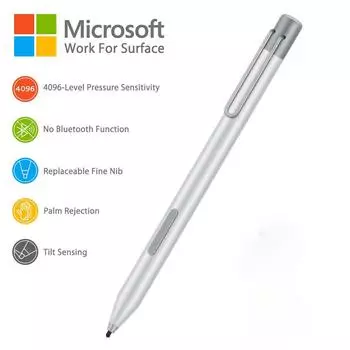 Для Surface Pro9, 8, 7, 6, 5, 4 Books, Go Stylus Surace Pen 4096 чёрный