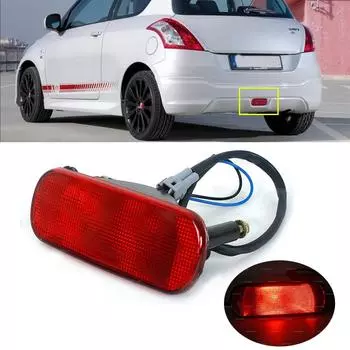Для Suzuki Swift 2005-2014 2015 2016 задний бампер автомобиля средний стоп-сигнал, задний указатель поворота, отражатель лампы