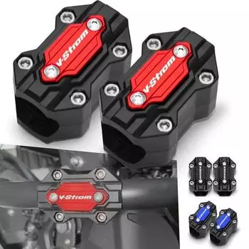 Для Suzuki V Strom 650 V-Strom 650 Vstrom 1000 1050/xt DL250 DL650 DL1000, защитный блок для двигателя мотоцикла, аксессуары для защиты бампера two black