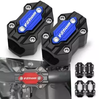 Для Suzuki v strom 650 V-Strom 650 vstrom 1000 1050/xt DL250 DL650 dl1000 детали мотоцикла, защитный блок двигателя, бампера Vstrom two black