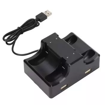 для Switch Joycon Charge Stand 4 в 1 зарядная док-станция для Joycon со светодиодным индикатором