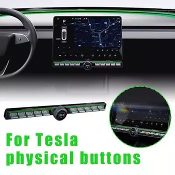 для Tesla Центральный экран управления Физическая кнопка Правый руль 3-в-1 ЖК-ручка Оригинальная автоматическая система Многофункциональный контроллер