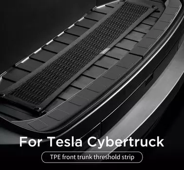 для Tesla Cybertruck 2025 передняя пороговая накладка багажника TPE защитная накладка на багажник автомобиля пикап аксессуары