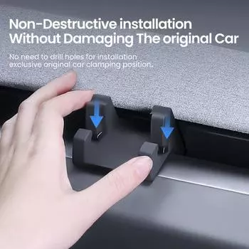 Для Tesla Highland автомобильный держатель телефона зажим для воздуховода кронштейн сотовый мобильный автомобиль жидкий телефон силиконовая подставка для воздуховода чёрный