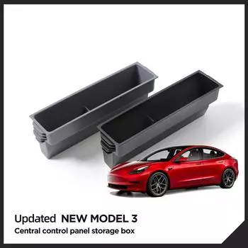 для Tesla Model 3 Highland 2025 Центральный ящик для хранения вещей Центральный лоток-органайзер Аксессуары для уборки автомобиля