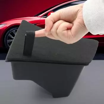 Для Tesla Model 3 Highland 2025 года выпуска, задний багажник, левый ящик для хранения вещей с крышкой, органайзер для заднего багажника, декоративные аксессуары