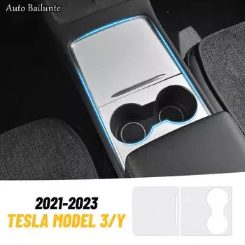 Для Tesla Model 3 Model Y 2022 2023 наклейка на центральную панель управления автомобиля автомобильные аксессуары внутренняя защитная кожа Leather