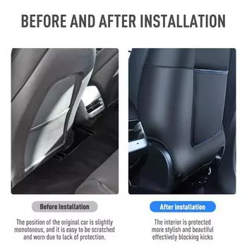 Для Tesla Model 3 Model Y 2022 Seat All Inclusive Anti Dirt Cover Front Seat Child Anti Kick Pads Car 2Pcs