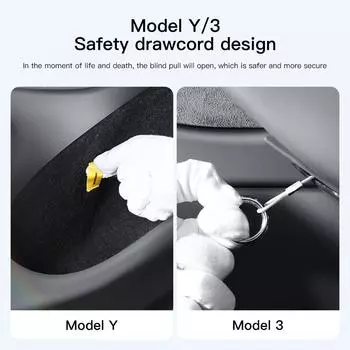 Для Tesla Model 3 Model Y 2022 Механический переключатель задней двери, кнопка аварийного съемника автомобиля For Model Y