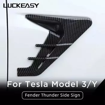 Для Tesla Model 3 Model Y, автомобильная камера, боковое крыло, панель, спойлер, пылезащитный чехол, украшение, модификация, аксессуары Model3 2022 M3Y-EX80LWHITE