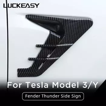 Для Tesla Model 3 Model Y автомобильная камера боковое крыло крышка панели спойлер пылезащитный чехол украшения модификация аксессуары Model3 M3Y-EX80LWHITE