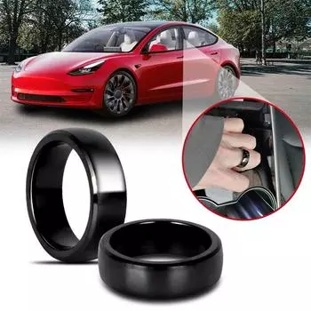 Для Tesla Model 3 Model Y аксессуары для смарт-брелоков NFC керамическое кольцо замена ключа-карты автомобиля брелок, сделанный с оригинальными чипами карт Size 6 C 53mm