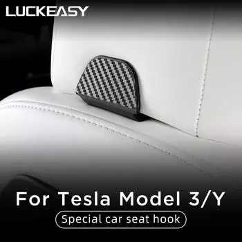 Для Tesla Model 3 Model Y модифицированный крючок для автомобильного сиденья, крючок для подголовника автомобильного сиденья, портативный внутренний автомобильный кронштейн Model3 Patch-red
