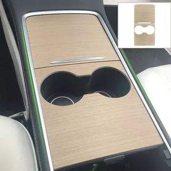 Для Tesla Model 3/Y 2021-2023 наклейка на центральную панель управления из массива дерева, автомобильные аксессуары, внутренняя защитная деревянная консоль Solid Wood