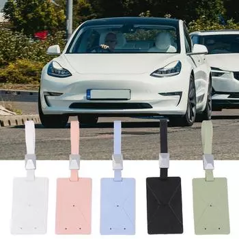 Для Tesla Model 3 / Y чехол для ключа-карты силиконовый защитный чехол для ключа-карты анти-потеря держатель для карты брелок для Tesla аксессуары