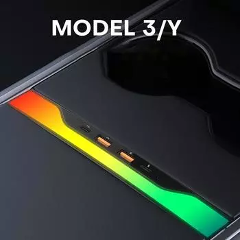 Для Tesla Model 3 Y USB-концентратор 4-портовый 27 Вт быстрое зарядное устройство умная док-станция адаптер шунтирующий разветвитель удлинитель автомобильные аксессуары чёрный