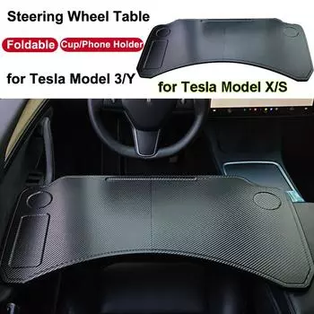 для Tesla Model 3 YXS 2023 Аксессуары Подставка для рулевого колеса Складной столик для планшета и ноутбука Подставка для переднего сиденья Подставка для телефона